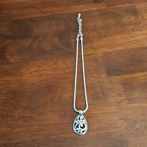 Brighton large tear drop necklace